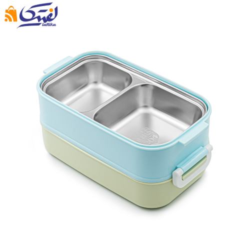 لانچ باکس 2 طبقه داخل استیل