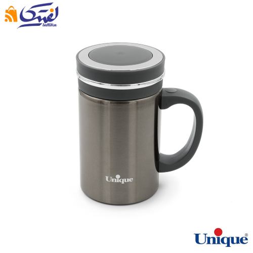 تراول ماگ دسته دار 450 میلی لیتر دو جداره یونیک UN-1830
