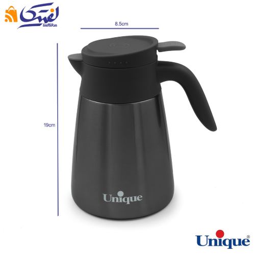 ابعاد فلاسک استیل 1 لیتر بدنه رنگی بدون شیشه UN-1848