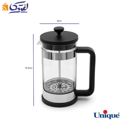ابعاد فرنچ پرس یونیک UN-3003 گنجایش 600 میلی لیتر