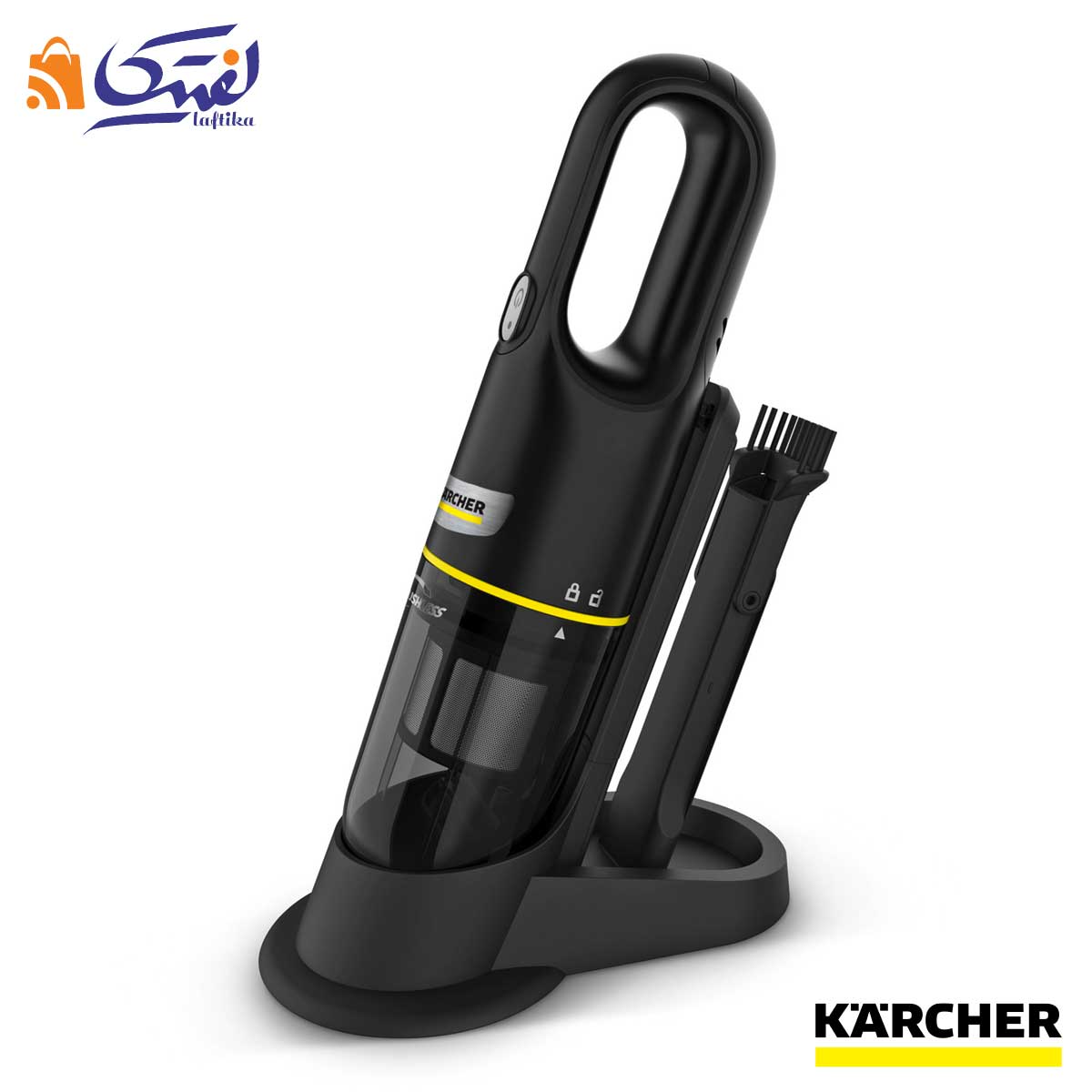جارو شارژی با پایه نگهدارنده VCH 2S کارچر مشکی
