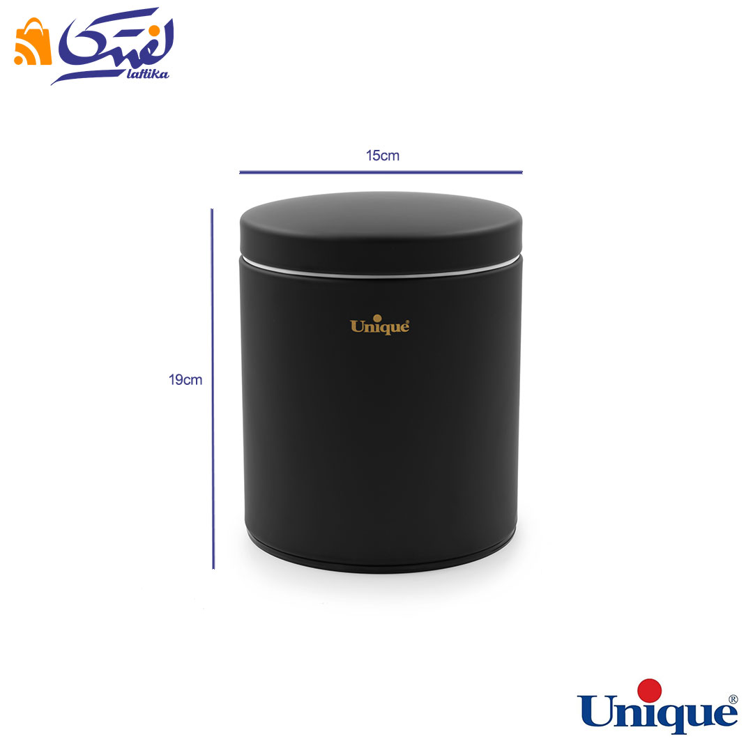 خرید سطل قند و شکر مشکی یونیک مدل UN-1614