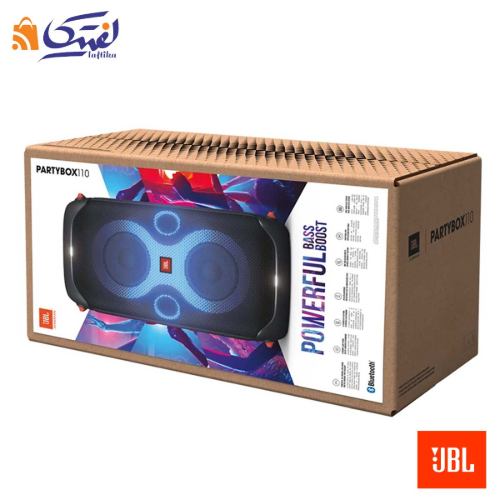 جعبه بسته بندی اسپیکر پرتابل بلوتوث جی بی ال پارتی باکس مدل PartyBox 110