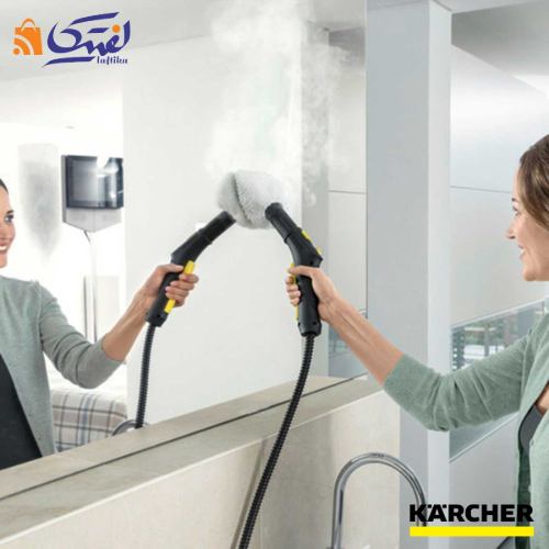 نظافت شیشه و آینه با بخارشوی کارچر مدل SC5 EَASYFIX