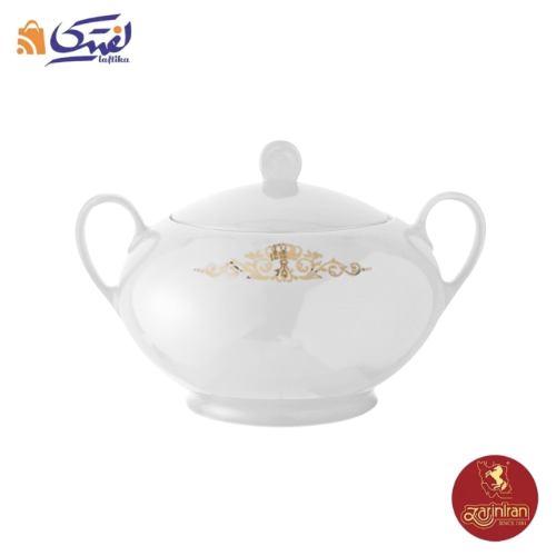 سوپ خوری چینی زرین ایتالیا اف 3650 کوئین طلایی