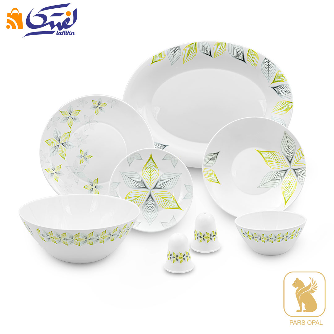 سرویس شالیز سبز پارس اپال 6 نفره 28 پارچه کد 316