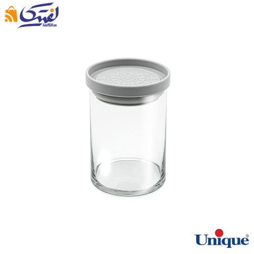 ظرف ادویه شیشه ای درب طوسی 120 یونیک UN-1255