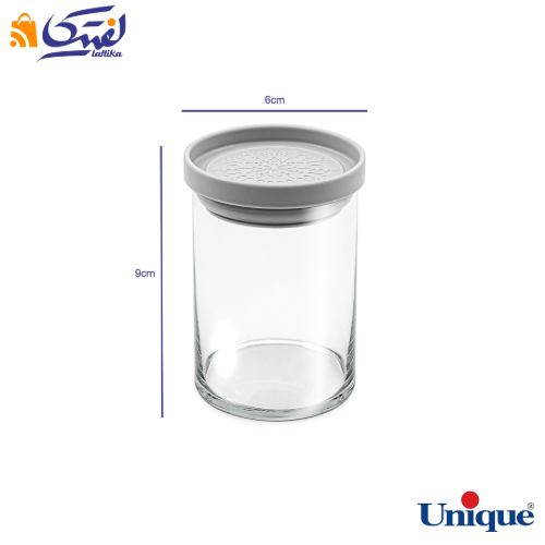 قیمت ظرف ادویه شیشه ای درب طوسی 120 یونیک UN-1255