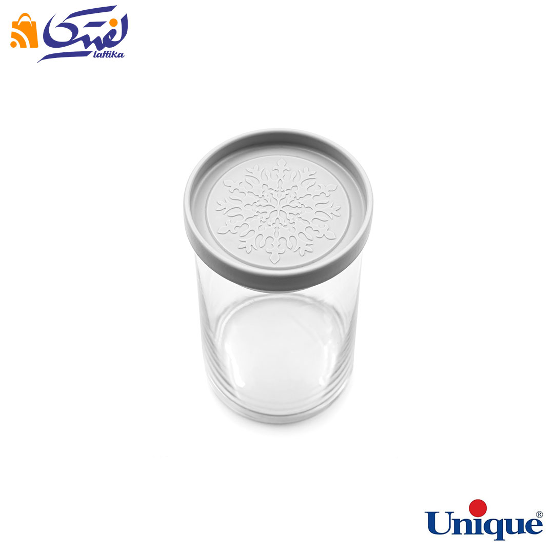 خرید ظرف ادویه شیشه ای درب طوسی 120 یونیک UN-1255