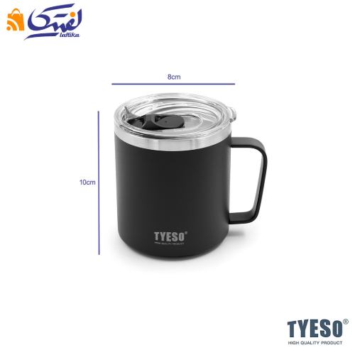 ابعاد تراول ماگ دسته دار 400 میلی لیتر کد TS-8789B