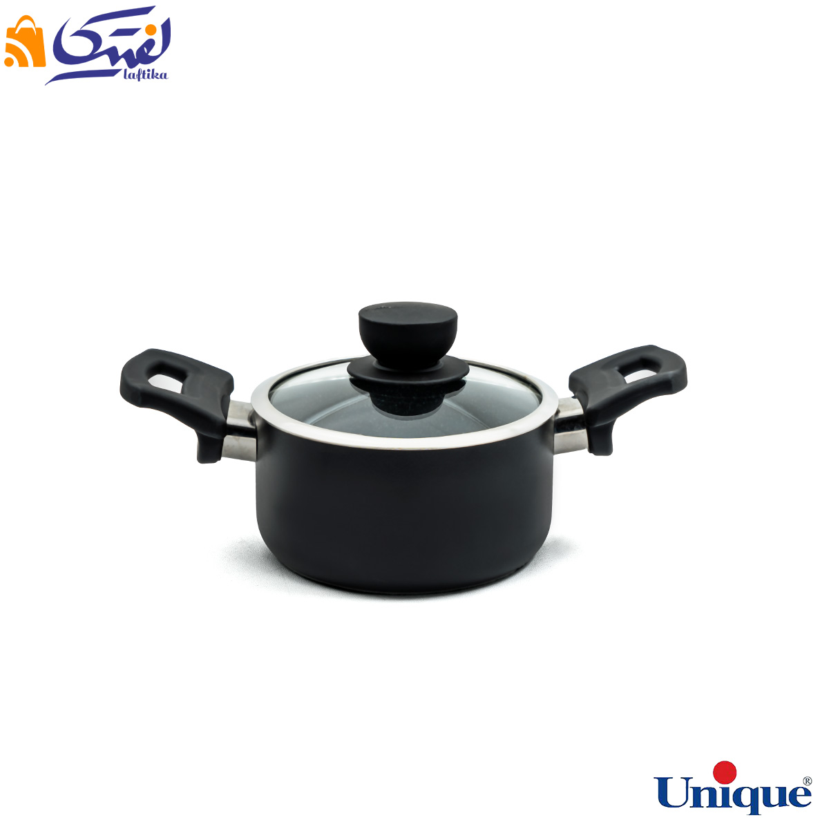 قابلمه سایز 14 یونیک کف گرانیت مشکی UN-8101