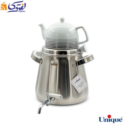 کتری و قوری شیر دار استیل یونیک