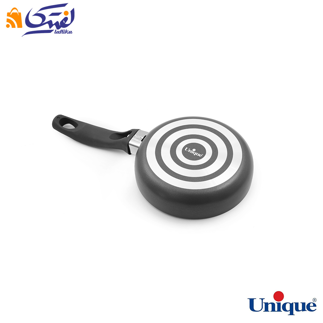 خرید تابه تک دسته یونیک سایز 14 کف گرانیت طوسی تیره UN-8114