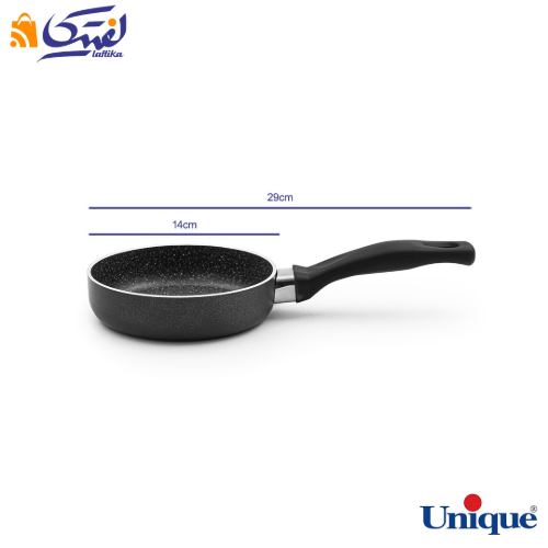 قیمت تابه تک دسته سایز 14 یونیک کف گرانیت مشکی UN-8113