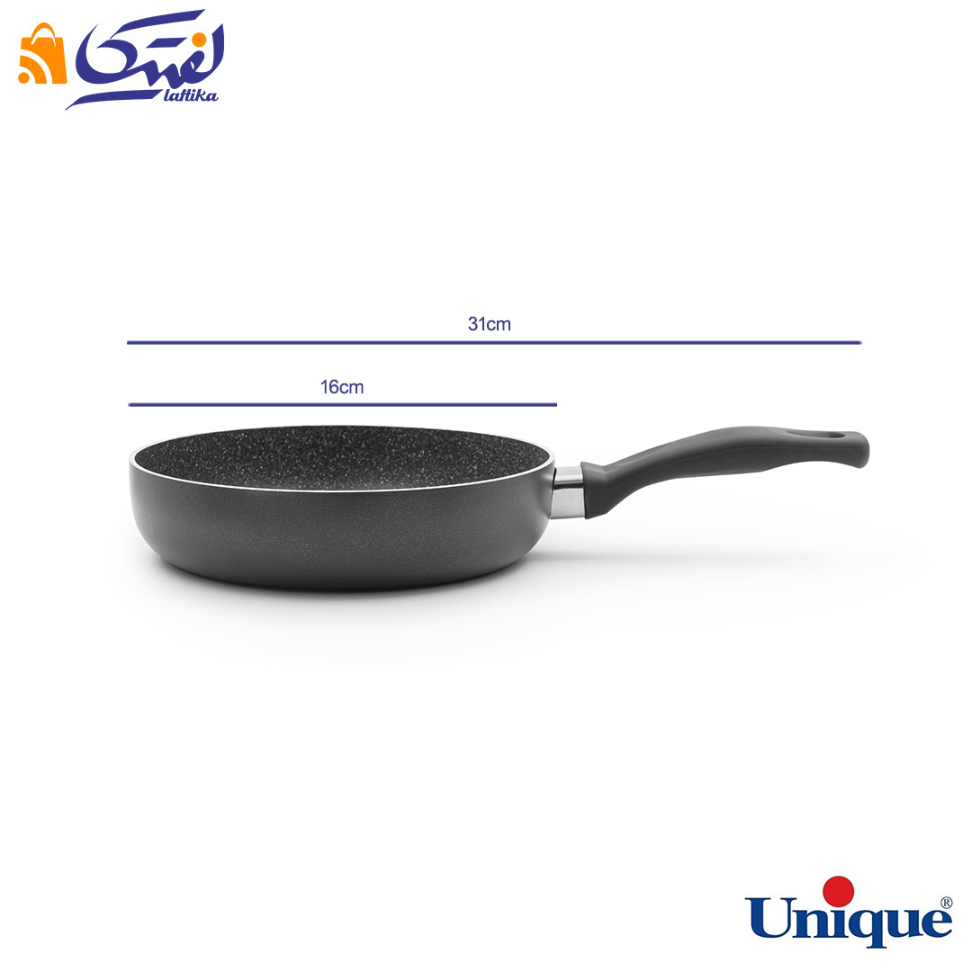 قیمت تابه تکدسته سایز 16 یونیک کف گرانیت طوسی تیره UN-8116