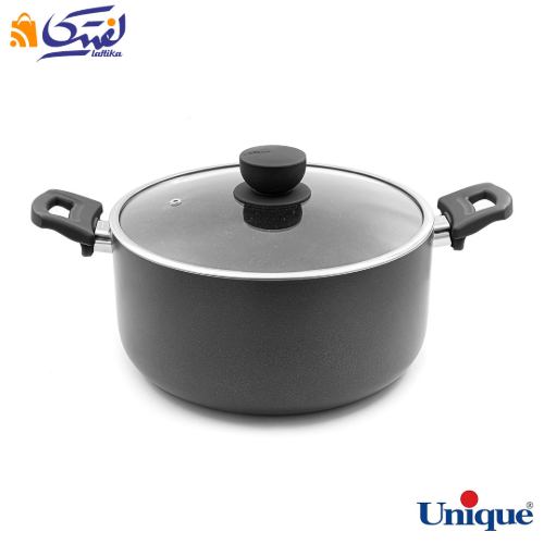 قابلمه سایز 28 یونیک کف گرانیت طوسی تیره UN-8110