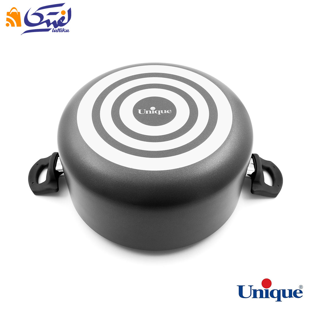 قیمت قابلمه سایز 28 یونیک کف گرانیت طوسی تیره UN-8110