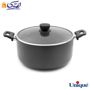 قابلمه سایز 32 یونیک کف گرانیت طوسی تیره UN-8112