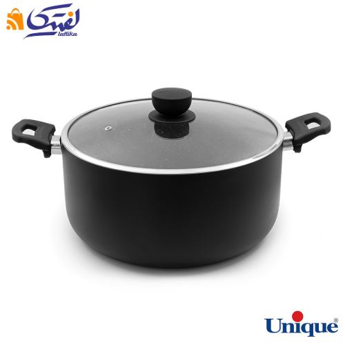 قابلمه سایز 32 یونیک کف گرانیت مشکی UN-8111