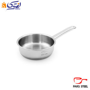 تابه پارس استیل سایز 16 تک دسته کف سه لایه