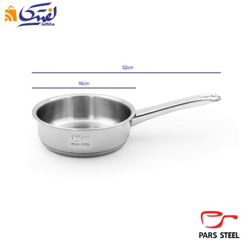 خرید تابه پارس استیل سایز 16 تک دسته کف سه لایه