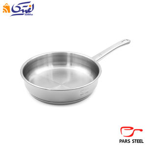 تابه پارس استیل سایز 24 تک دسته کف سه لایه