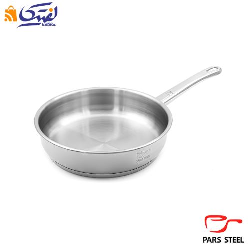 تابه پارس استیل سایز 24 تک دسته کف سه لایه