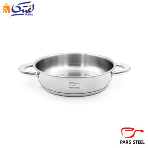 تابه پارس استیل سایز 24 دو دسته کف سه لایه