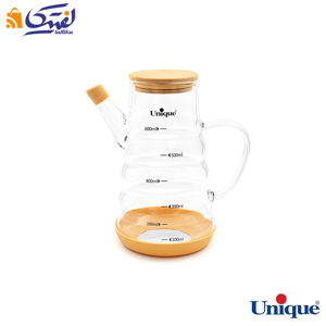 ظرف روغن ریز 600 میلی لیتری یونیک UN-2011 درب بامبو