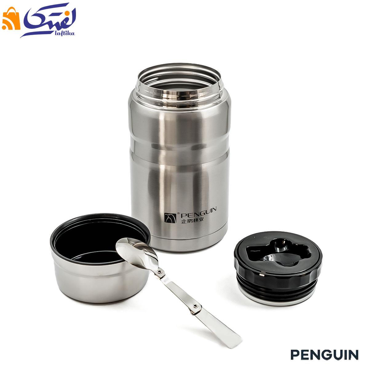 فلاسک غذا پنگوئن داخل استیل 1000 میلی لیتر QE-5020