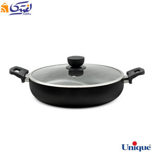 تابه دو دسته یونیک سایز 32 گرانیت مشکی UN-8127