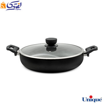 تابه دو دسته یونیک سایز 32 گرانیت مشکی UN-8127