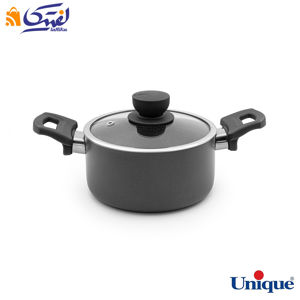 قابلمه سایز 16 یونیک کف گرانیت طوسی تیره UN-8104