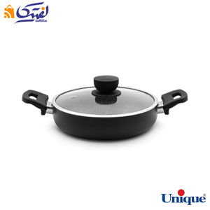 تابه دو دسته یونیک سایز 24 گرانیت مشکی UN-8123