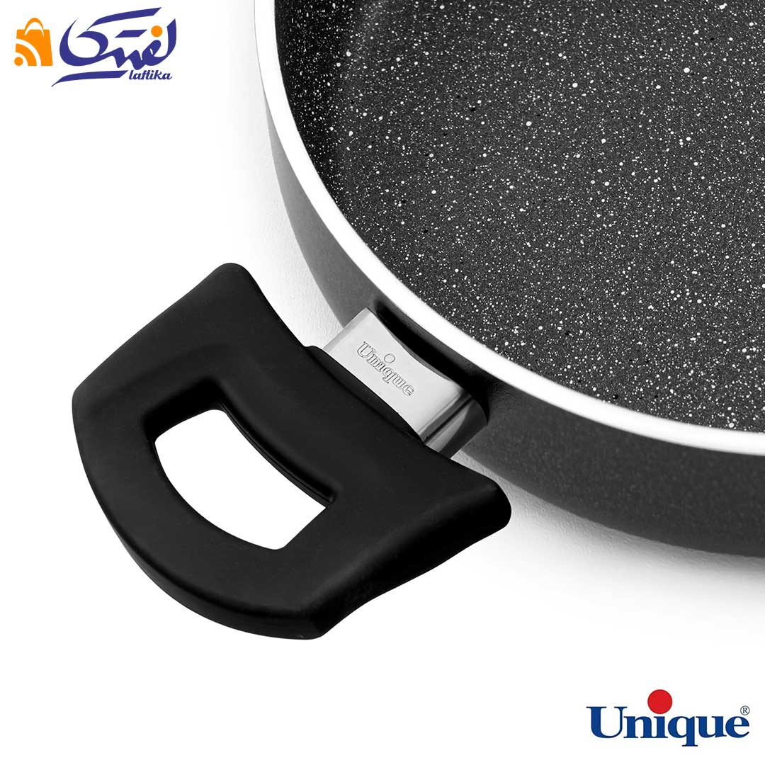 قیمت تابه دو دسته یونیک سایز 24 گرانیت مشکی UN-8123