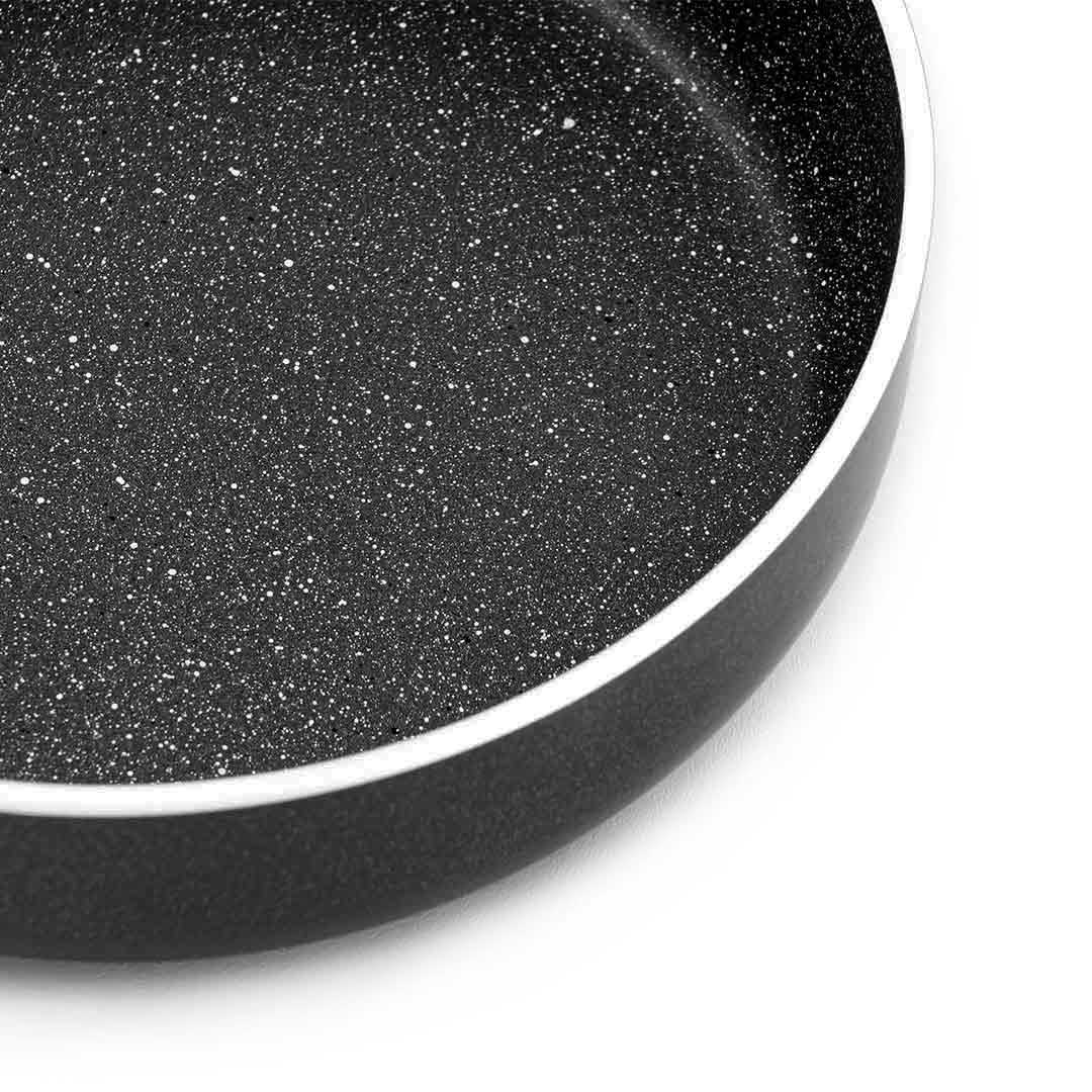 خرید تابه دو دسته یونیک سایز 24 گرانیت مشکی UN-8123