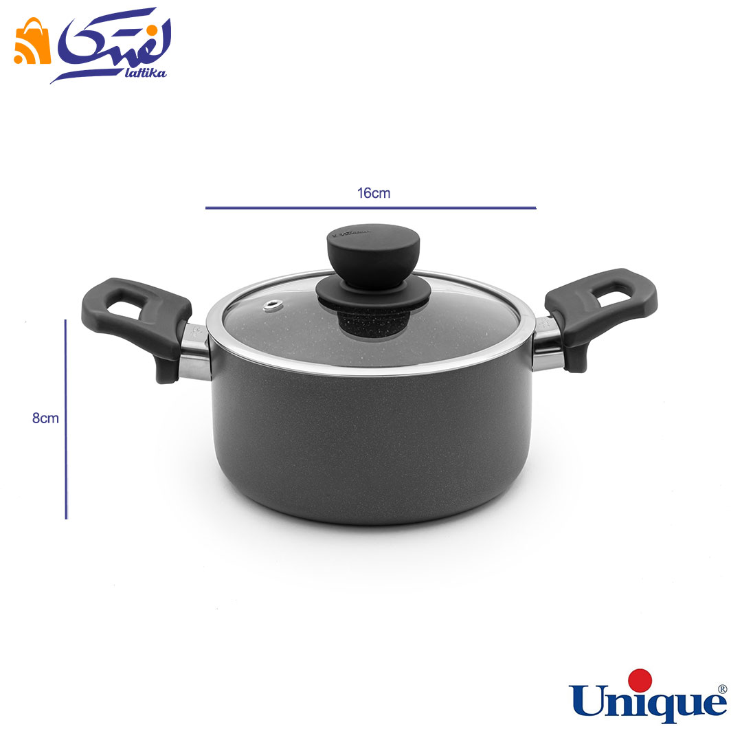 ابعاد قابلمه یونیک کف گرانیت طوسی تیره UN-8104