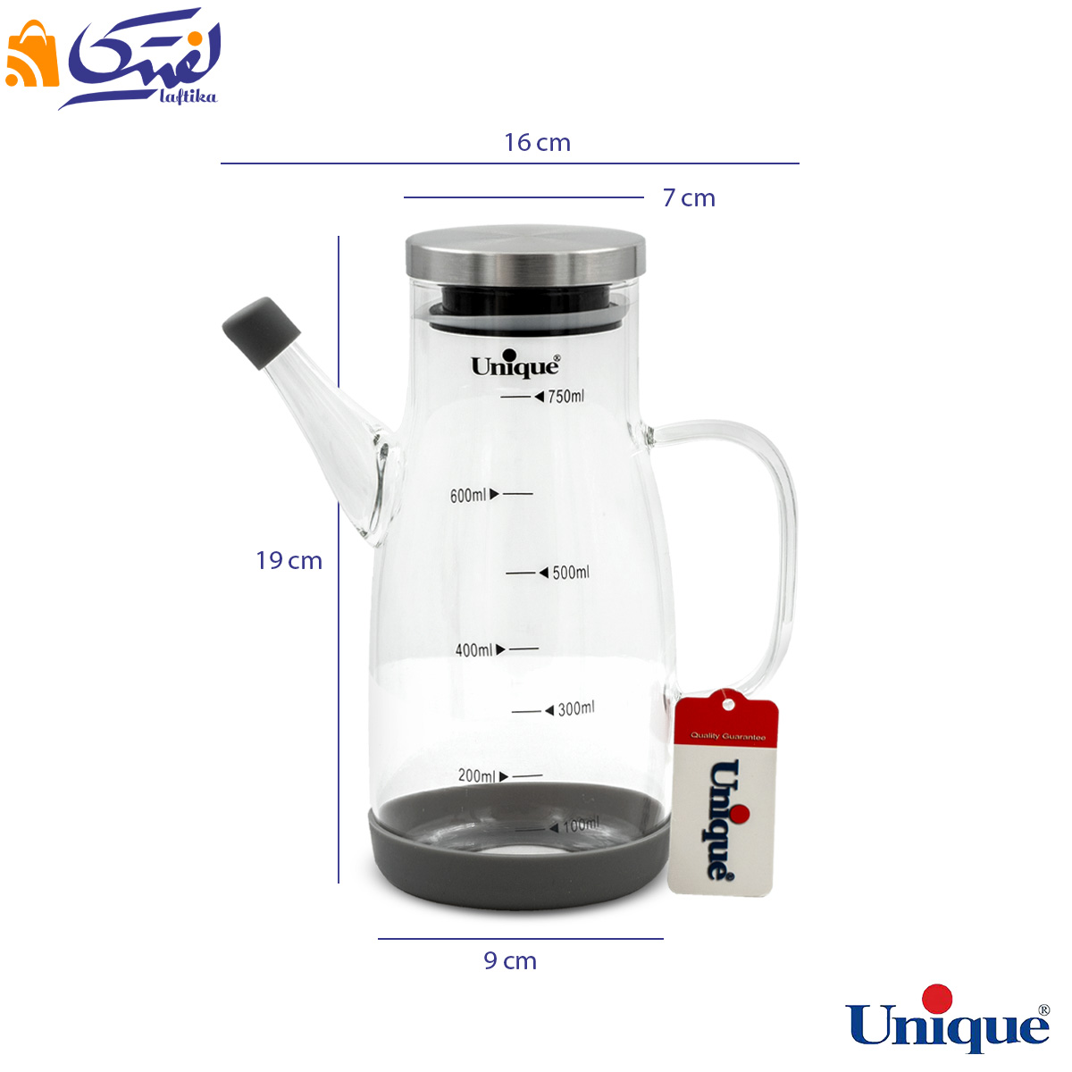 ظرف روغن ریز 750 میلی لیتر یونیک
