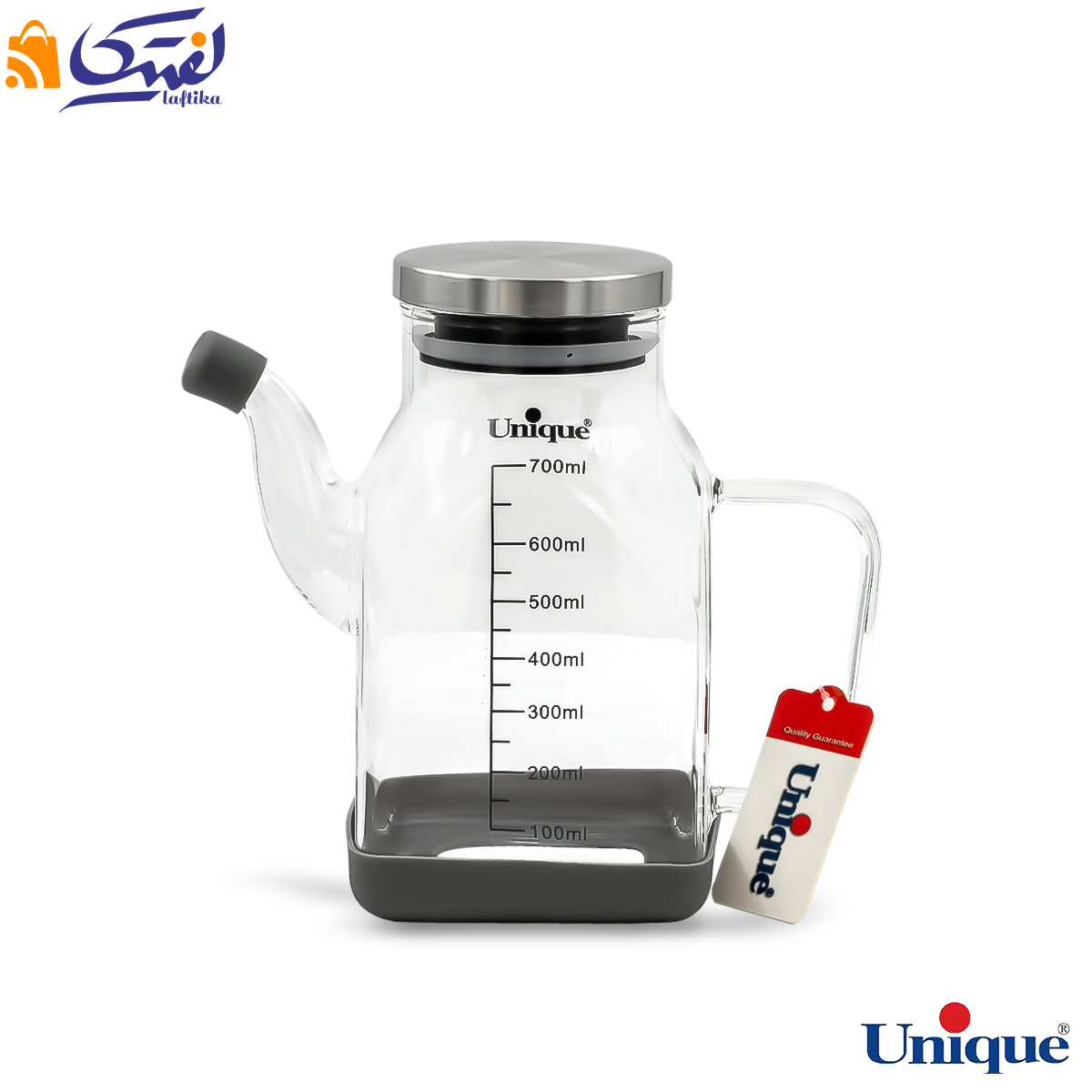 ظرف روغن ریز 700 میلی لیتر یونیک درب استیل UN-2030