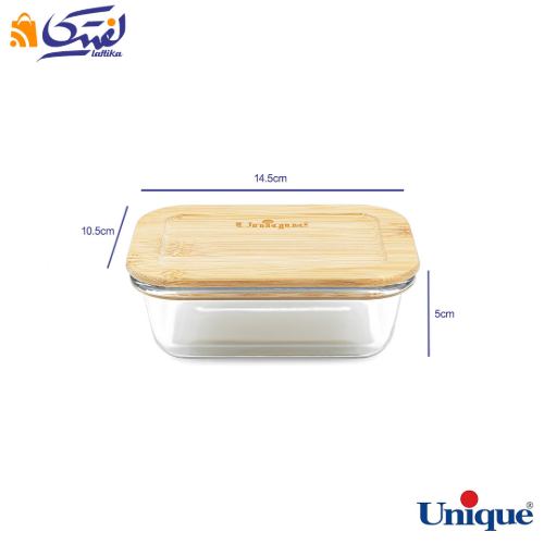 قیمت ظرف 4 تیکه فریزری پیرکس یونیک درب بامبو UN-1407