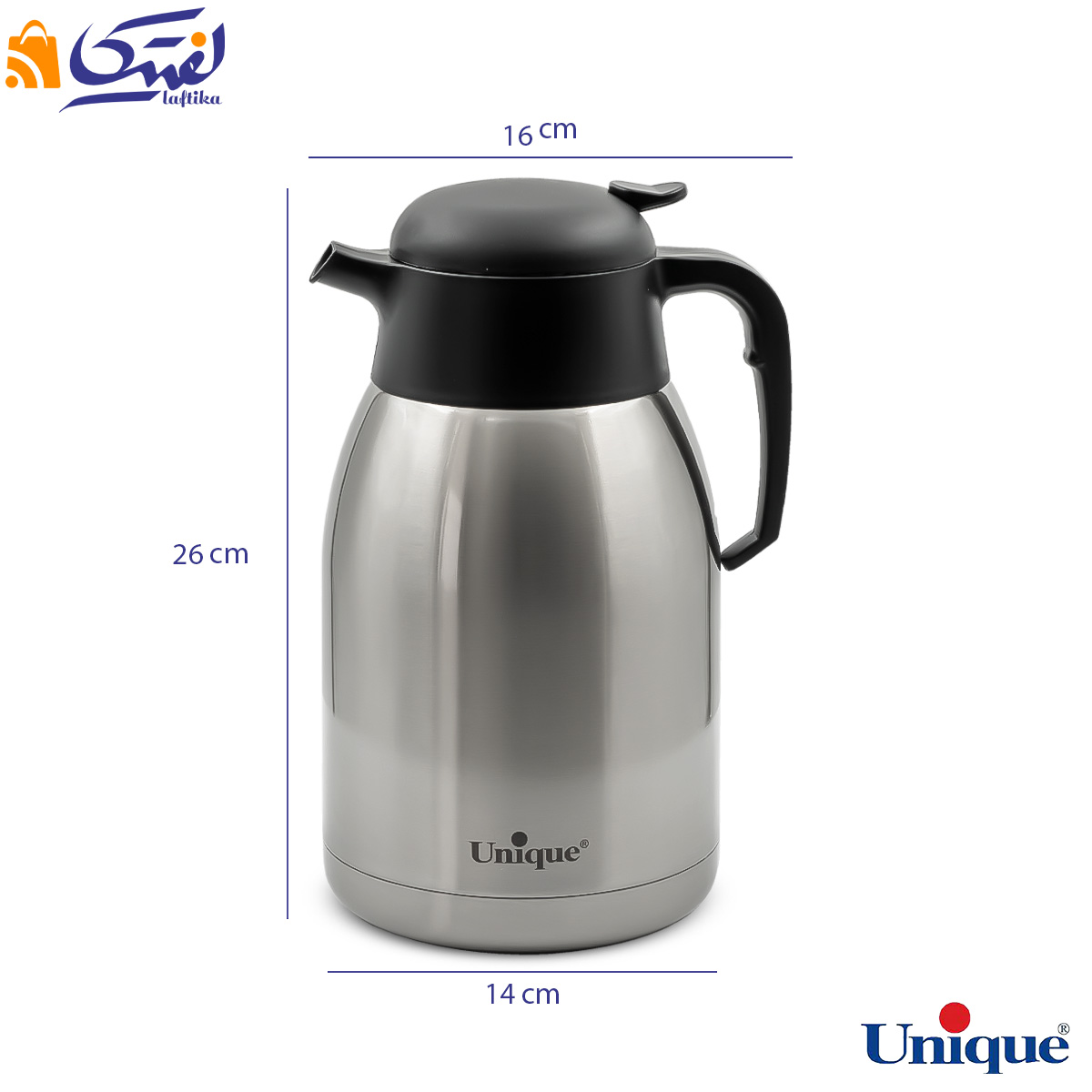 فلاسک 2 لیتر استیل بدون شیشه یونیک