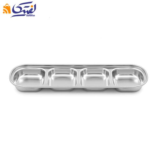 قیمت اردو خوری مستطیل چهار خانه مدل 4PC استیل