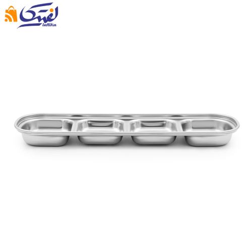 خرید اردو خوری مستطیل چهار خانه مدل 4PC استیل