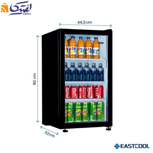 یخچال 5 فوت درب شیشه ای ایستکول