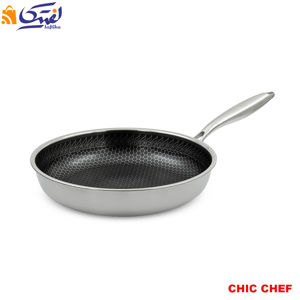 تابه استیل کربنی تک دسته چیک چف مدل CC8161-28