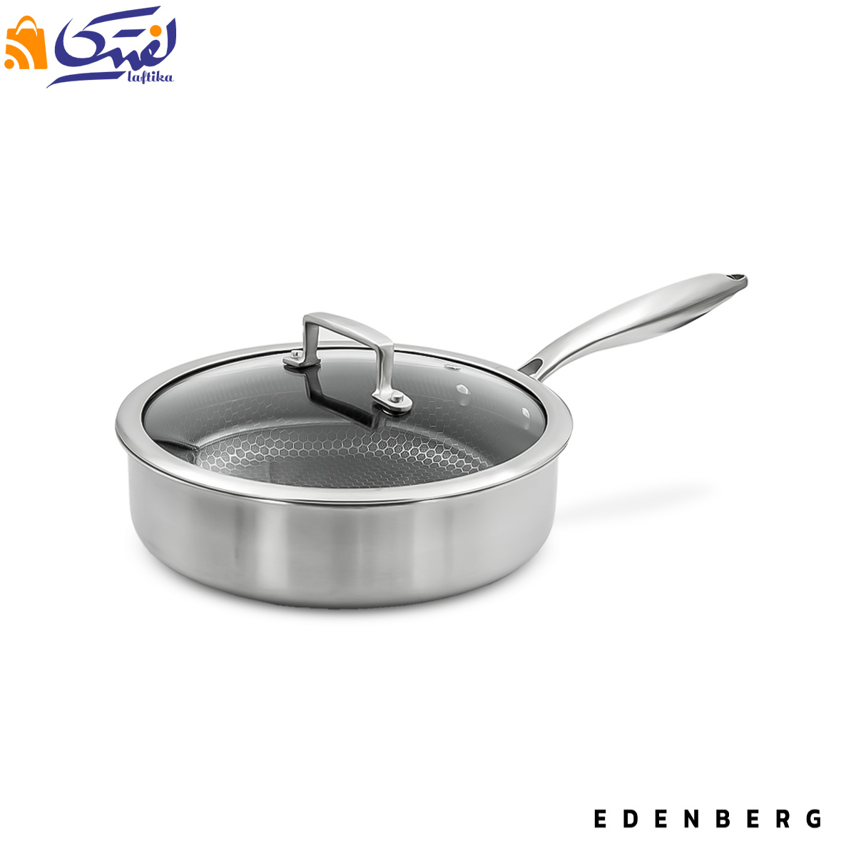 تابه استیل کربنی تک دسته EDENBERG 7531 سایز 24