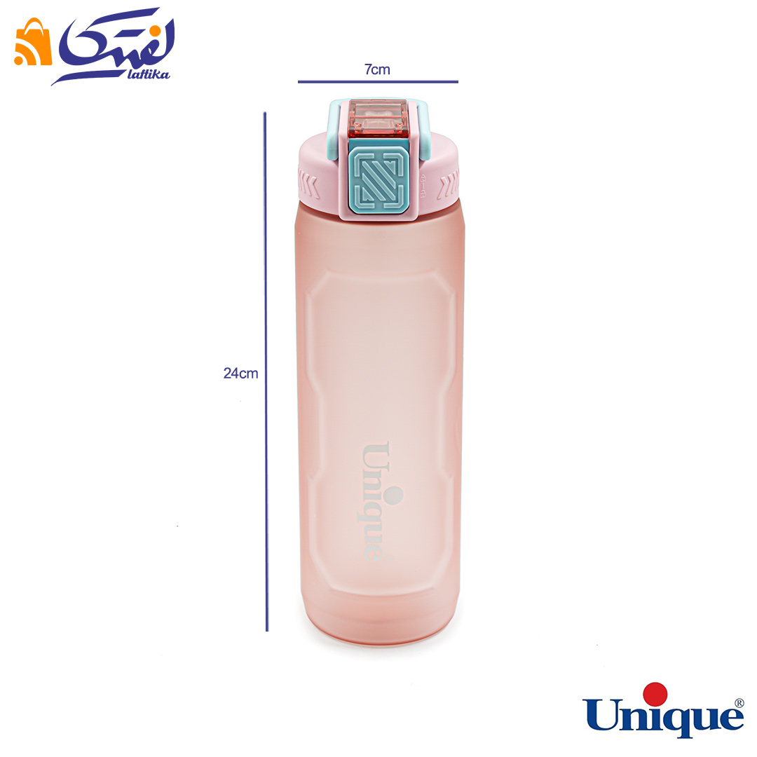 ابعاد بطری آب پلاستیکی 800 میلی لیتر یونیک UN-1916