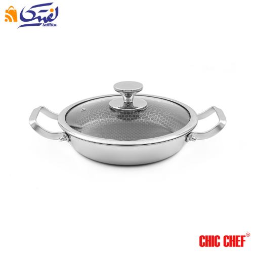 تابه استیل جدید CC8163-24 دو دسته چیک چف