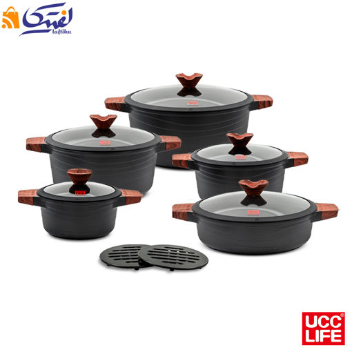 سرویس قابلمه گرانیتی 12 پارچه UCCLIFE مدل UC1412