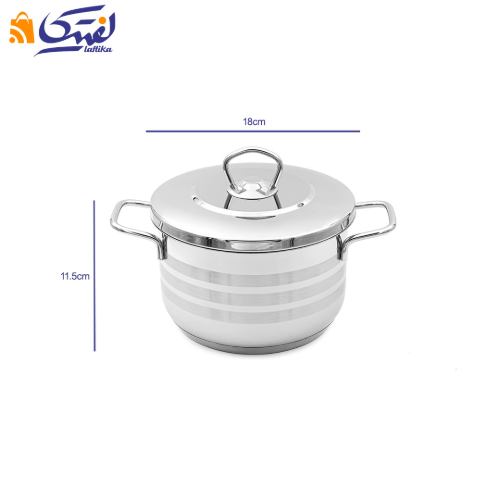 ابعاد قابلمه استیل کارکموس A1916-18S سایز 18